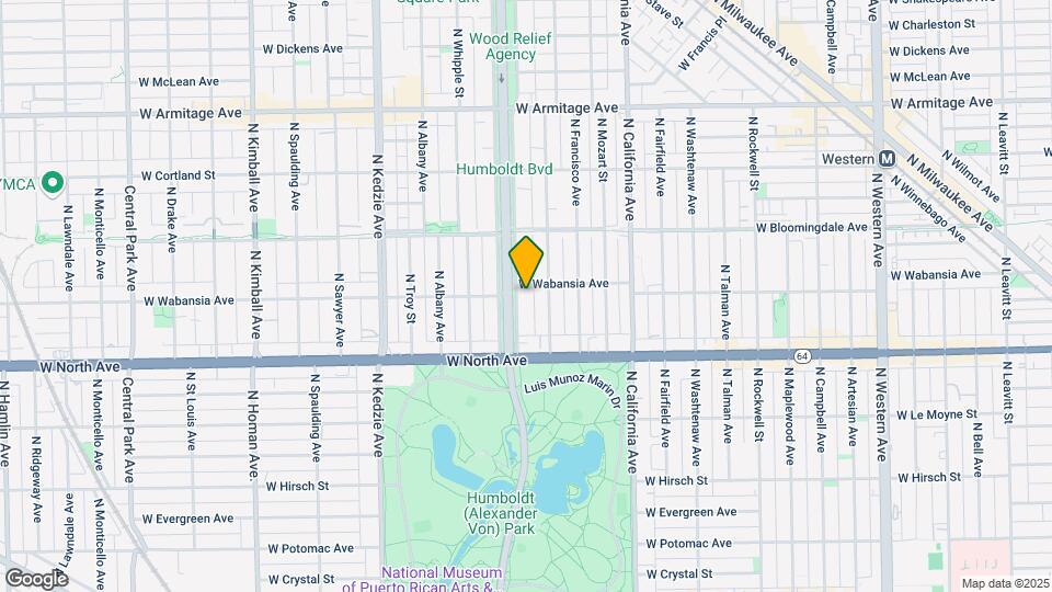 1659 N Humboldt Blvd Map and Location Details