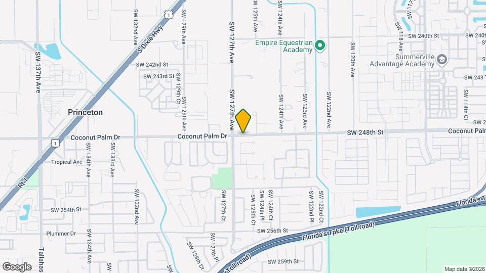 12476 SW 248th St Mapa y Detalles de la Ubicación