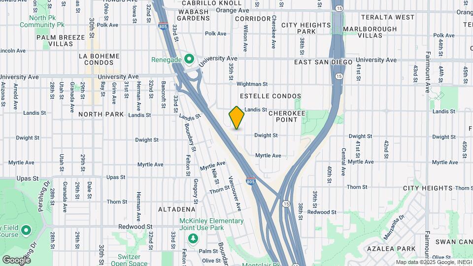 3506 Dwight St Map and Location Details