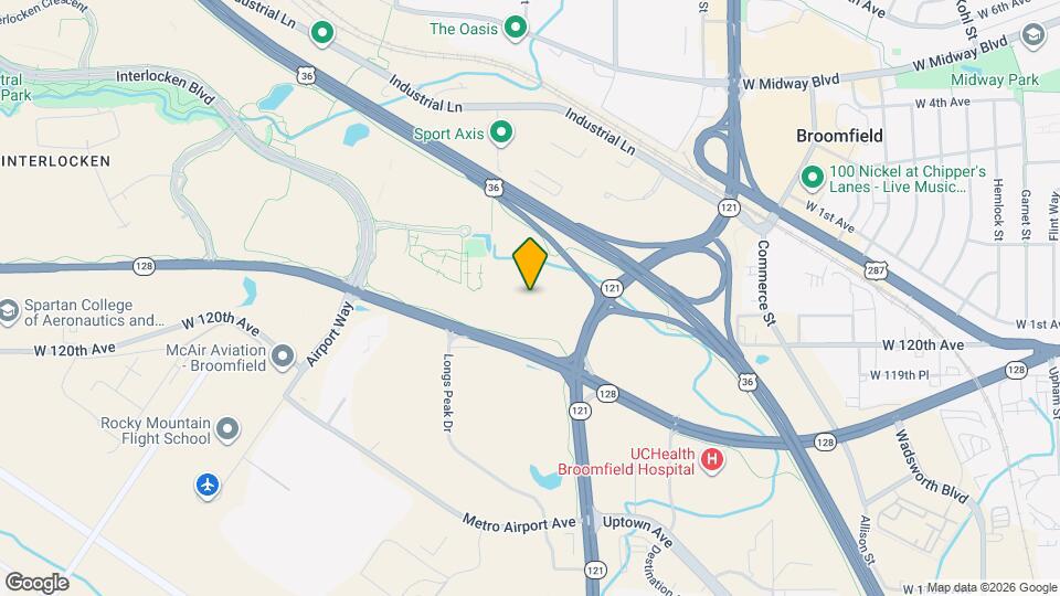 9001 Interlocken Loop, Unit 2105 Map and Location Details