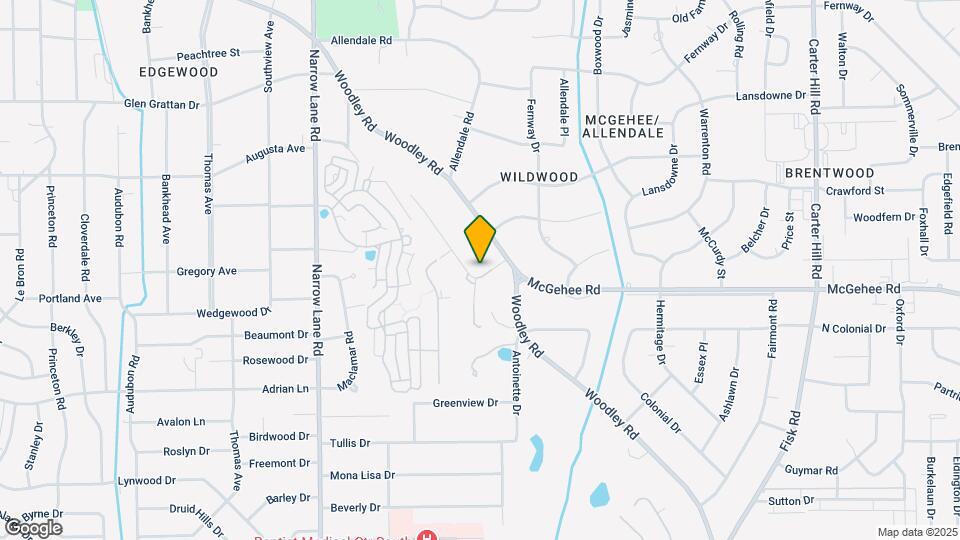 2431 Midfield Dr Map and Location Details