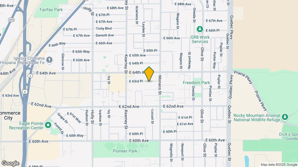 6320-6326 E 63rd Ave Map and Location Details