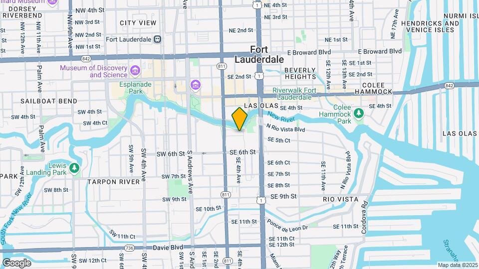 511 SE 5th Ave, Unit #605 Mapa y Detalles de la Ubicación