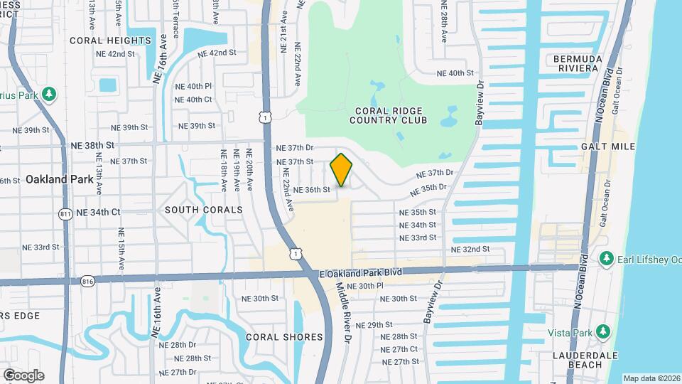 3532 NE 25th Terrace, Unit SI ID1626441P Map and Location Details