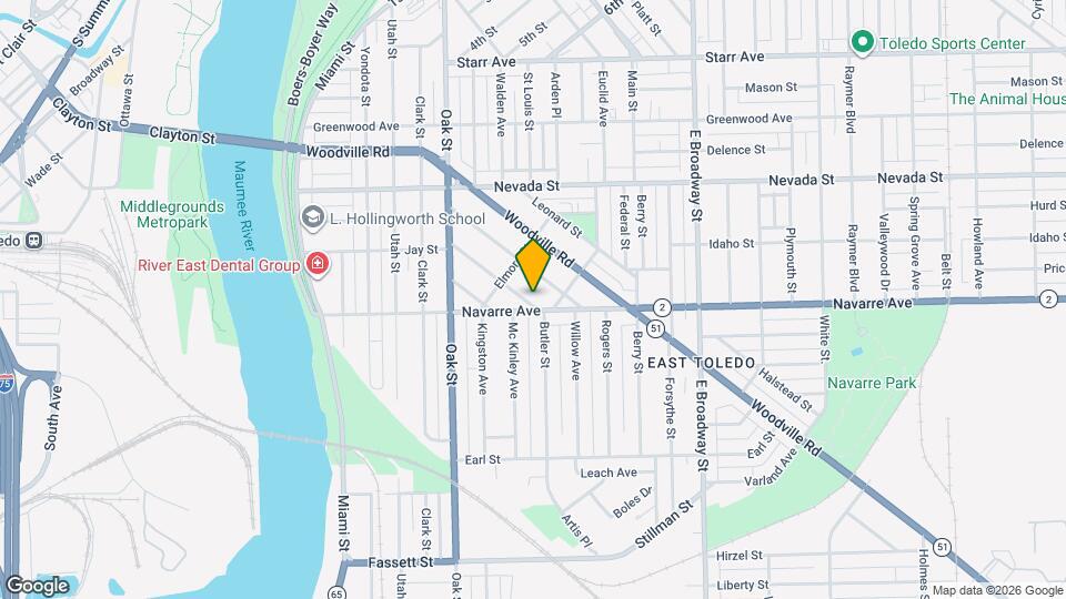 635 Milton St Map and Location Details