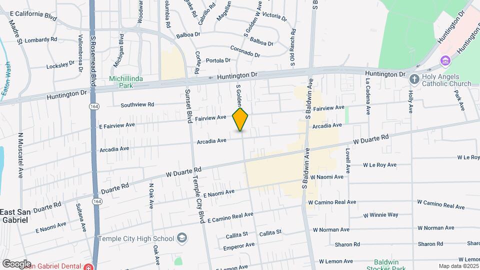 1033 S Golden West Ave Mapa y Detalles de la Ubicación