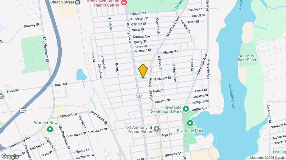 205 Tinkham St Map and Location Details