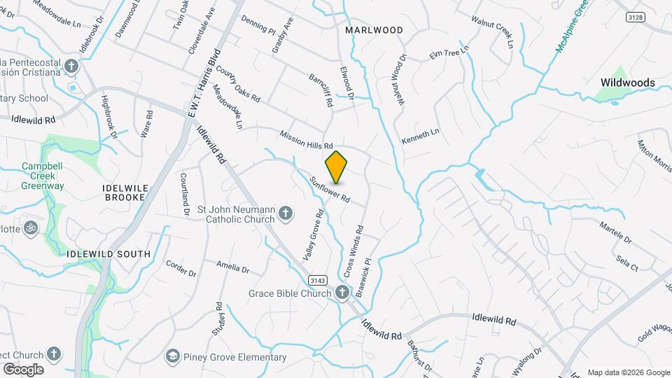 8601 Sunflower Rd Map and Location Details