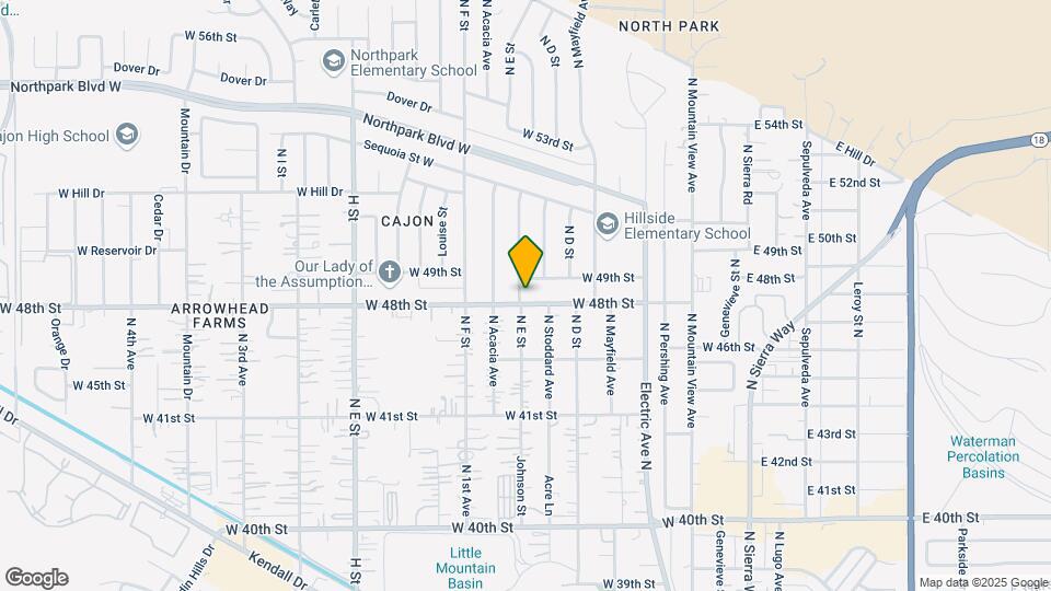 496 W 48th St Map and Location Details