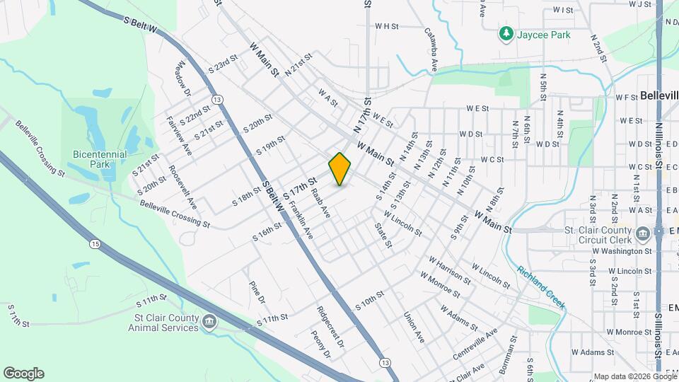 207 S 16th St Map and Location Details