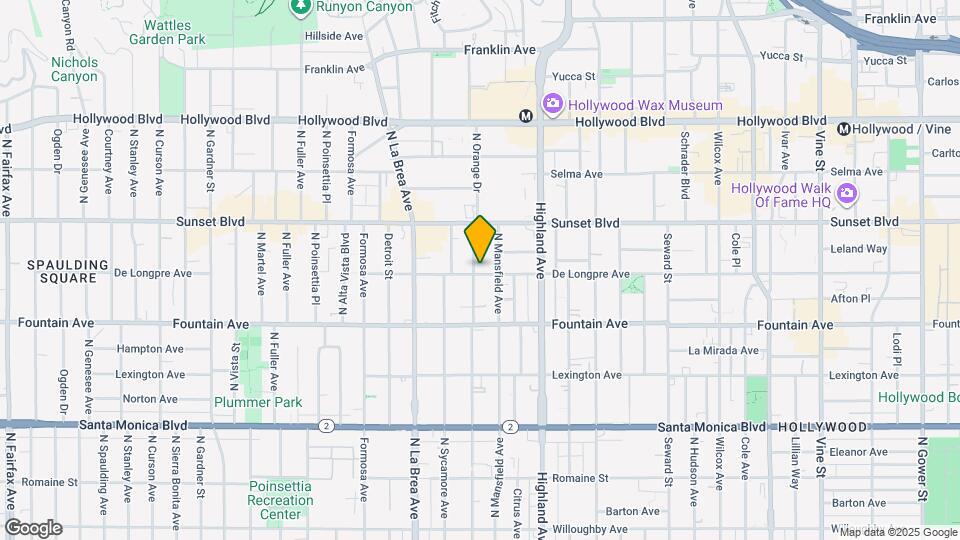 1400 N Orange Dr Map and Location Details