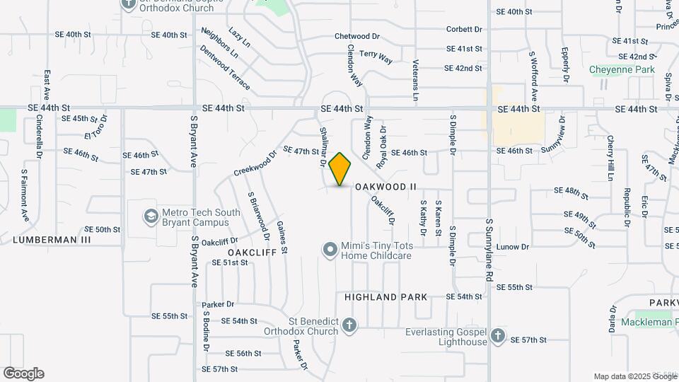 3512 Oakcliff Dr Map and Location Details