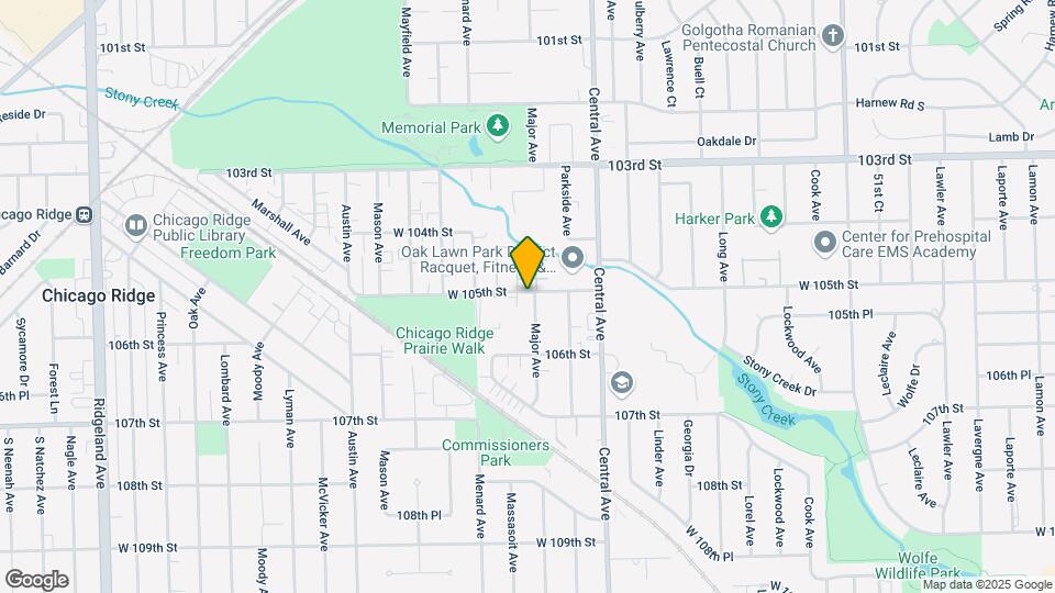 10500 Major Ave Mapa y Detalles de la Ubicación