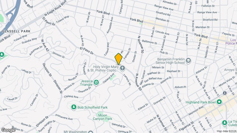 925 El Paso Dr Map and Location Details
