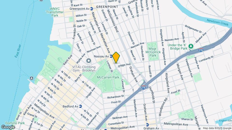 574 Manhattan Ave Mapa y Detalles de la Ubicación