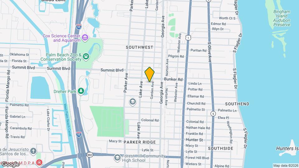 5555 Garden Ave Map and Location Details