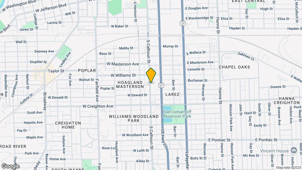 2101 S Calhoun St Map and Location Details