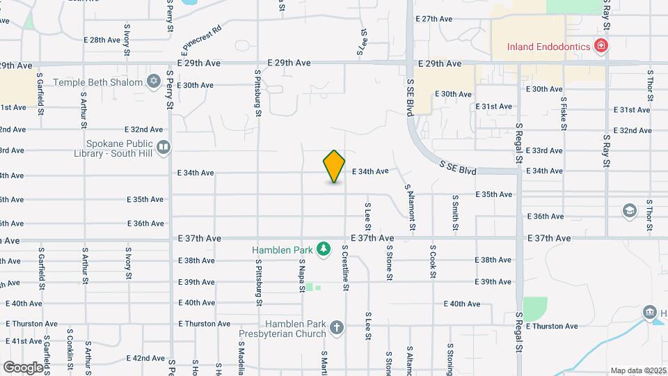 2121 E 35th Ave Map and Location Details