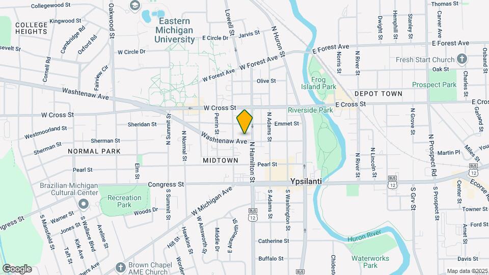 410 Washtenaw Ave Map and Location Details