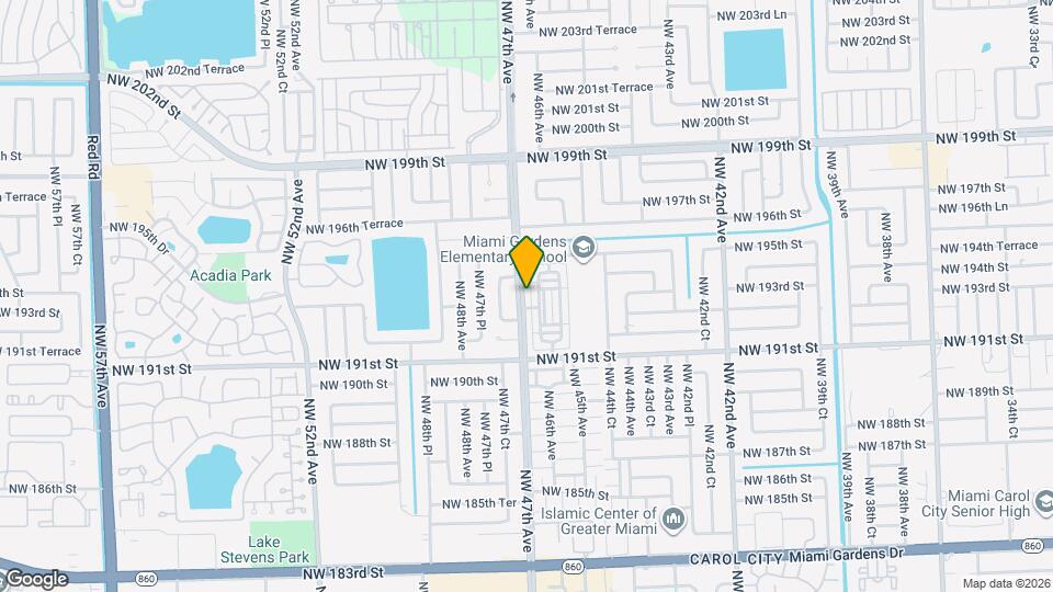 19317 NW 47th Ave Map and Location Details