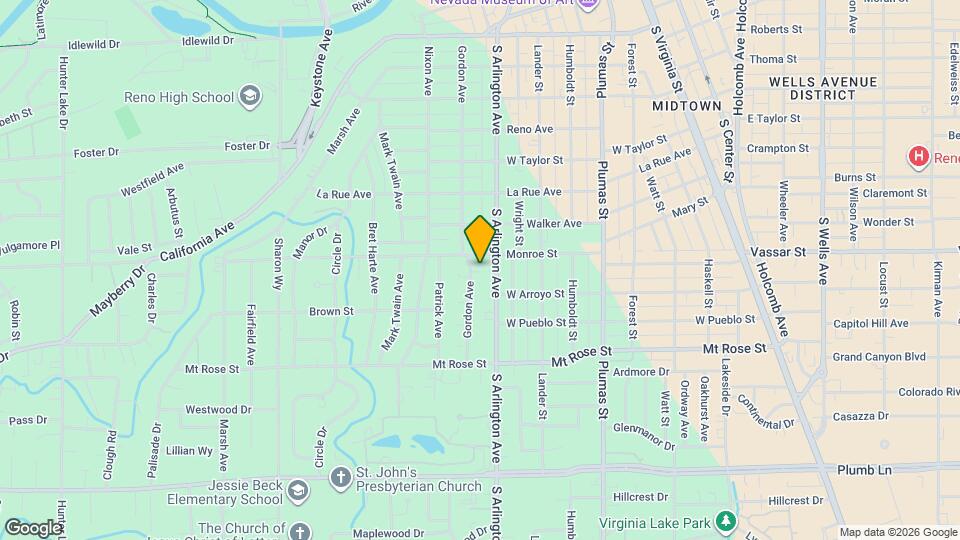 1214 Gordon Ave Map and Location Details