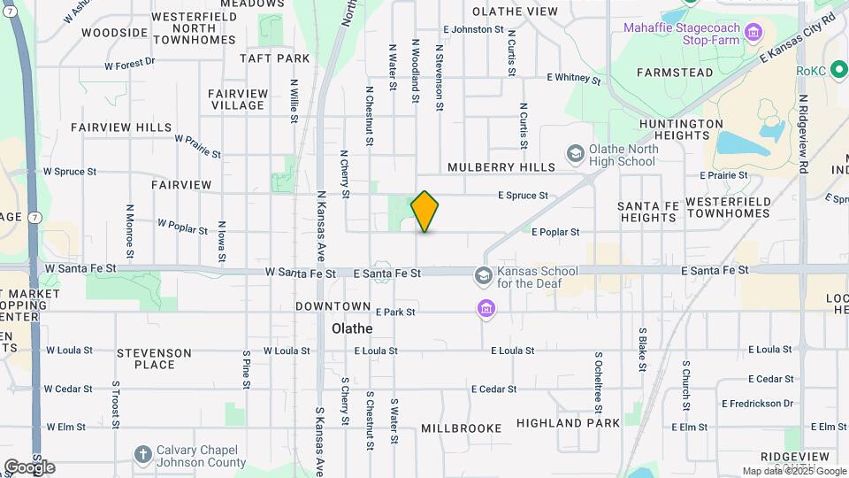 408 W Poplar St-Unit -B Map and Location Details