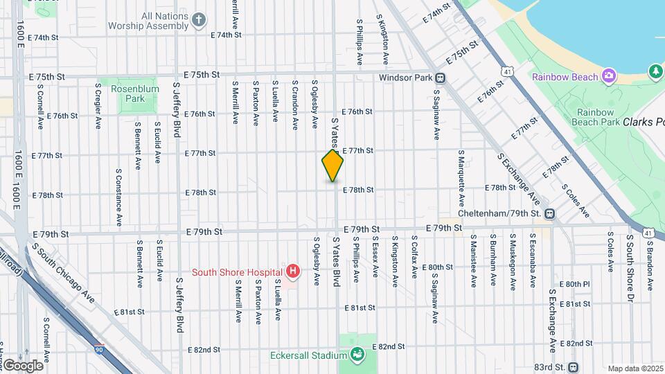 7754 S Yates Blvd Map and Location Details
