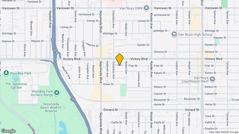 15134 Friar St Map and Location Details