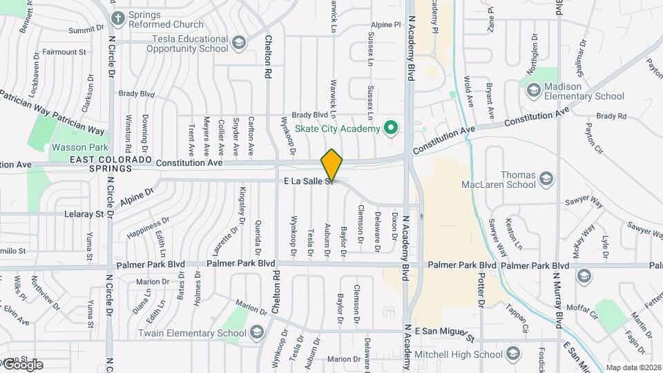 1731 Auburn Dr Map and Location Details