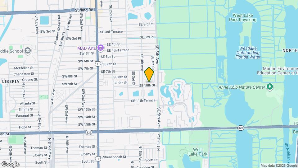 441 SE 10th St, Unit D105 Mapa y Detalles de la Ubicación