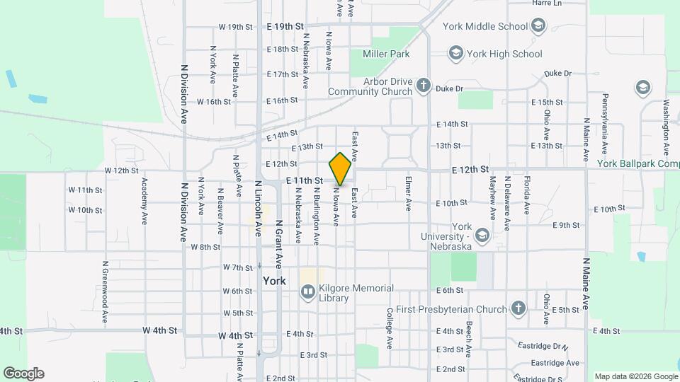 1020 N Iowa Ave Map and Location Details