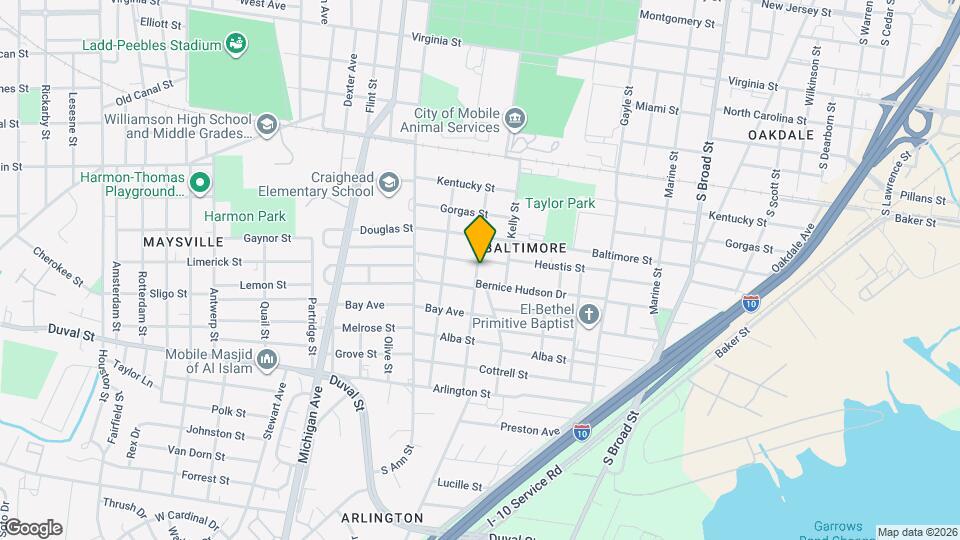 1103 Ross St Map and Location Details