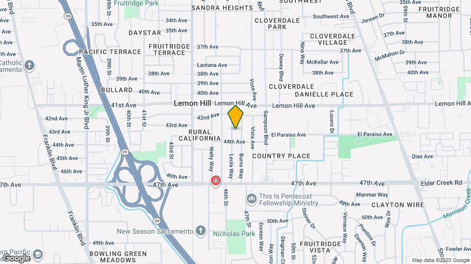 6129 Leola Way Map and Location Details
