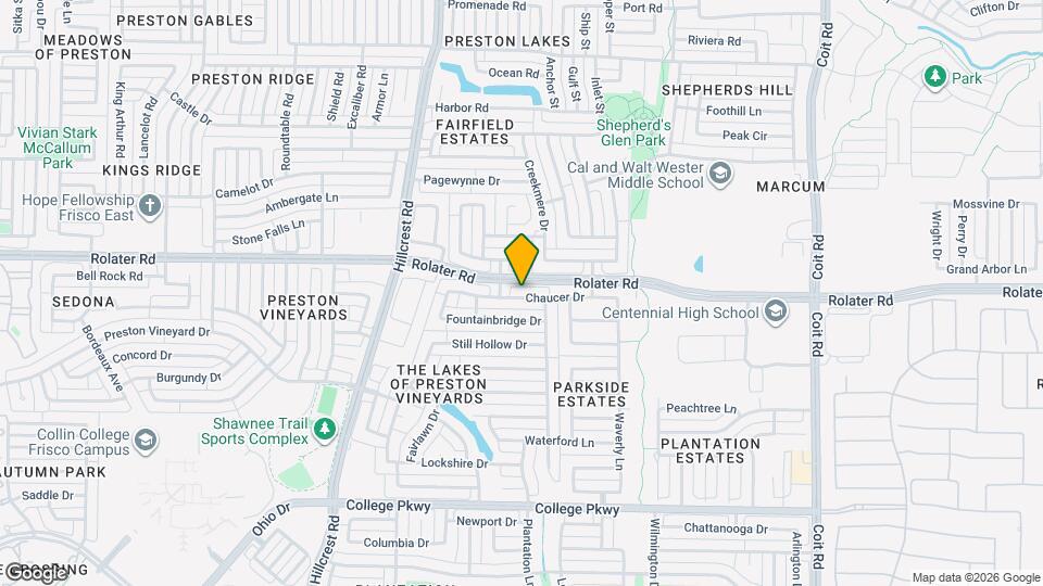 11488 Chaucer Dr Map and Location Details
