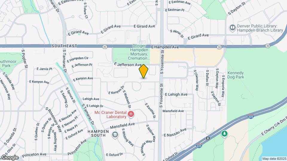 8679 E Kenyon Ave Map and Location Details