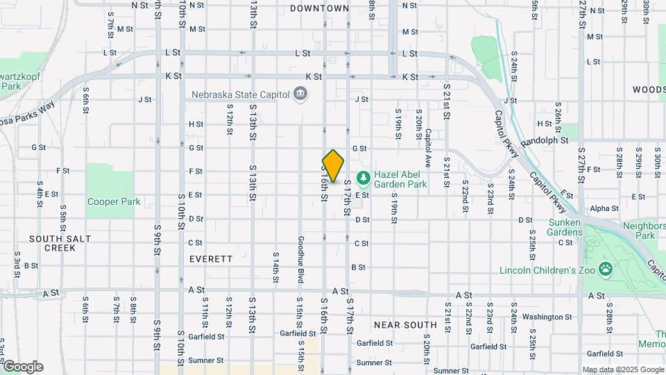 1616 E St Map and Location Details