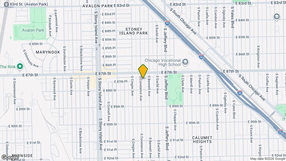 8725 S Constance Ave Map and Location Details