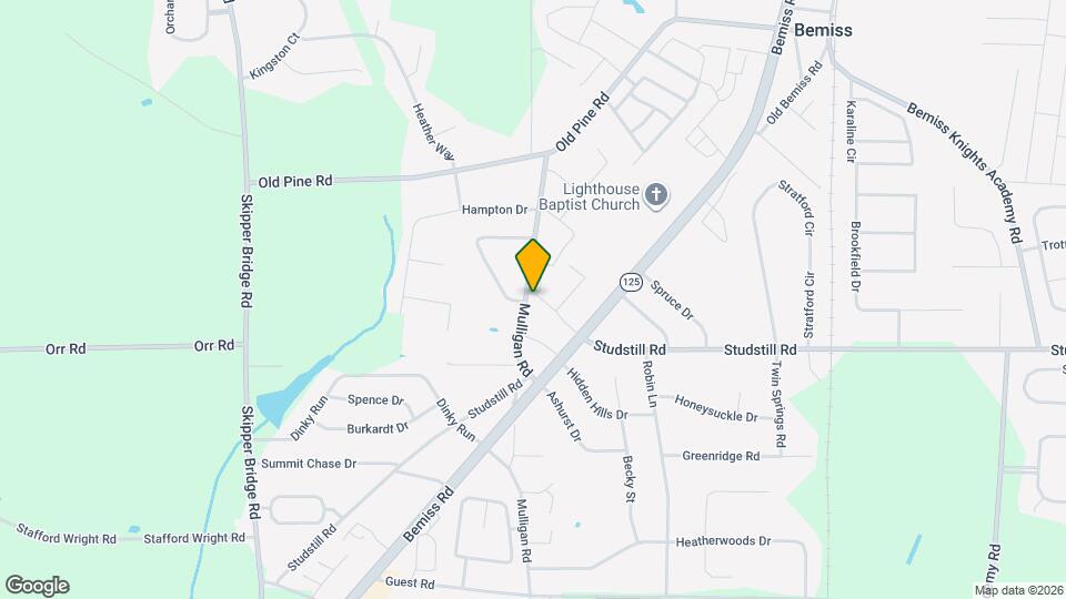 6043 Bemiss Towns Dr Map and Location Details