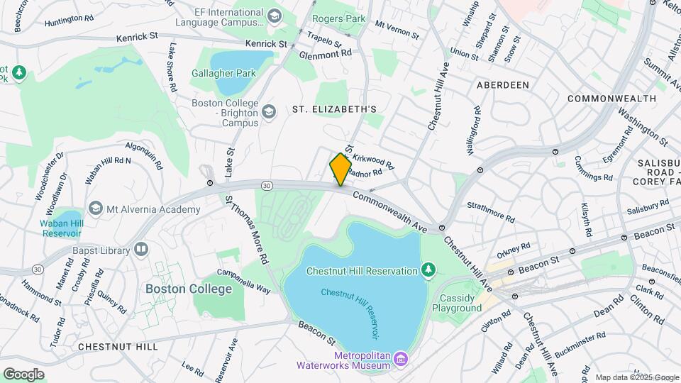 2016 Commonwealth Ave, Unit #1R Map and Location Details