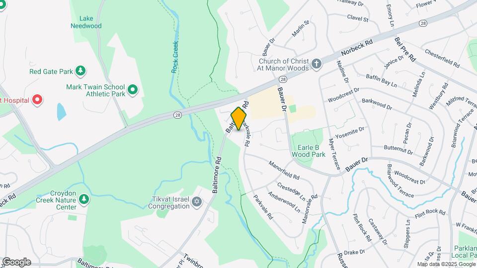 14414 Parkvale Rd Map and Location Details