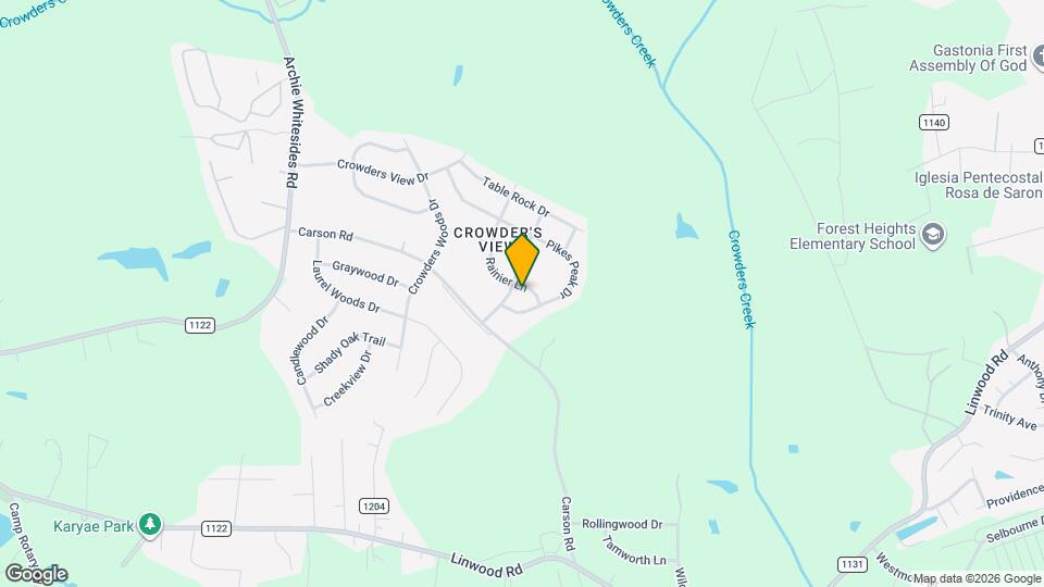 1161 Rainier Ln Map and Location Details