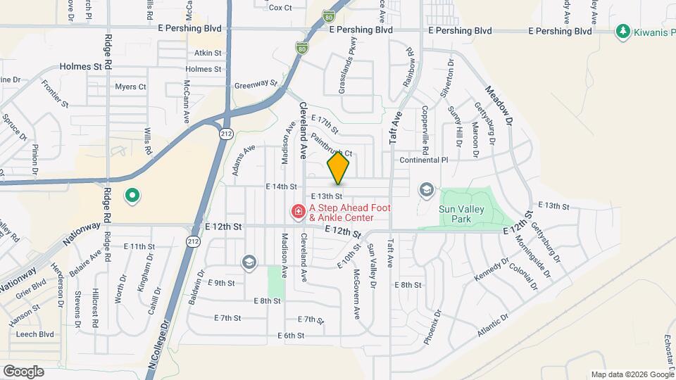 4610 E 13th St Map and Location Details