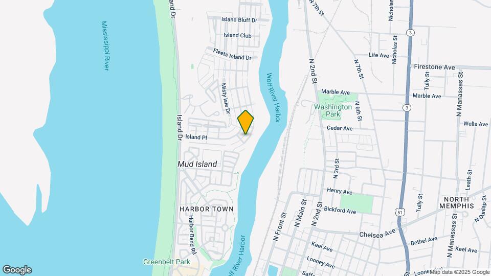 1047 River Isle Dr Map and Location Details