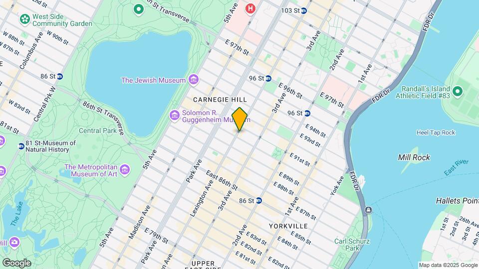1363 Lexington Avenue Map and Location Details