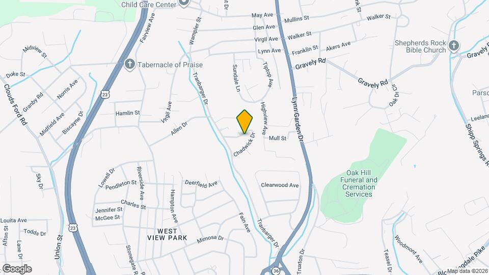 936 Chadwick Dr Map and Location Details