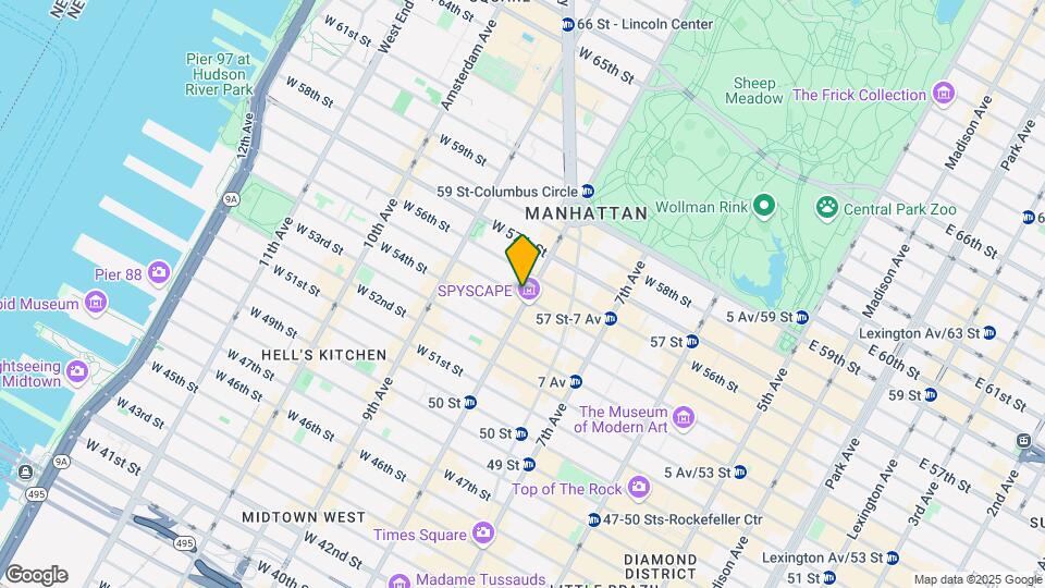 Midtown One Bedroom Rental Map and Location Details