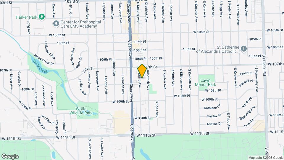 10737 S. Keating Mapa y Detalles de la Ubicación
