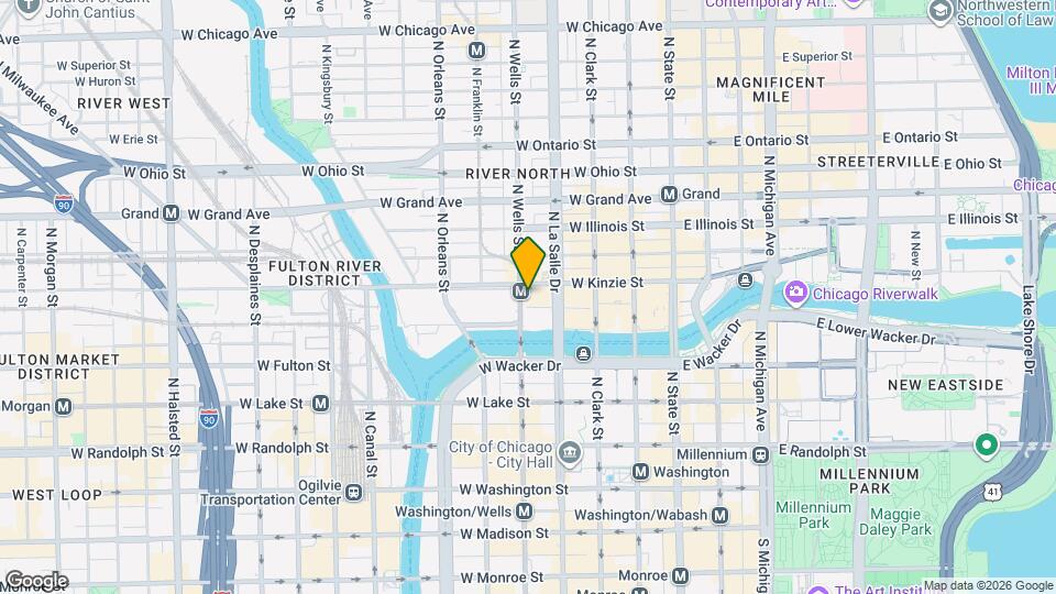 349 N Wells St Map and Location Details
