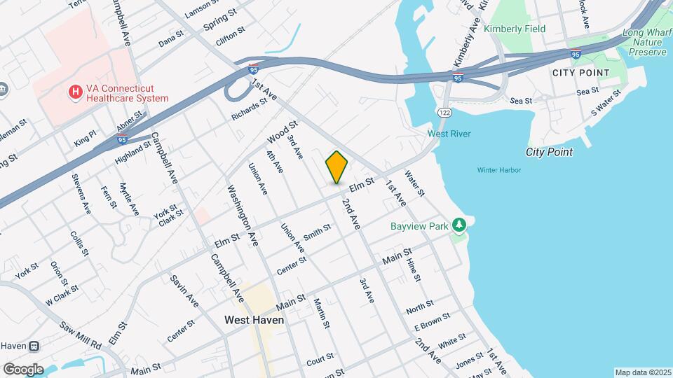 127 Elm St, Unit 2nd Floor Map and Location Details