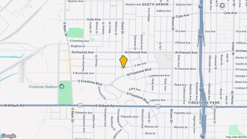 1401 Grant St Map and Location Details